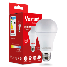 Світлодіодна лампа Vestum A70 18W 6500K 220V E27 1-VS-1113