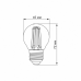 LED лампа VIDEX Filament G45FA 4W E27 2200K бронза