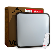 GLOW матовий 60W  391*391*65мм 3000К-6500К з ДК горіх