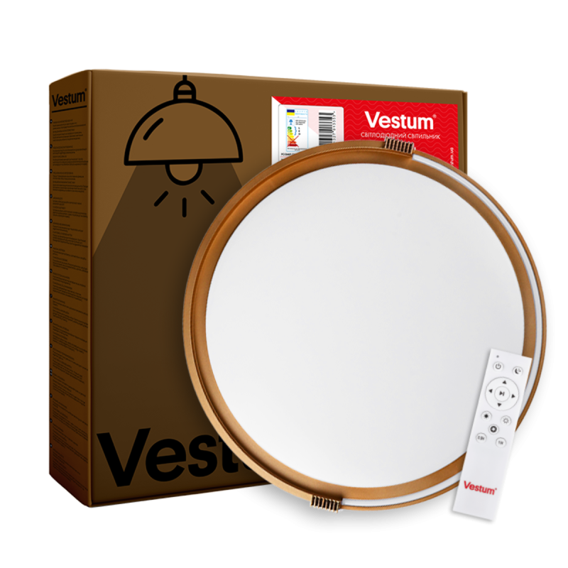 COLISEUM матовий 60W 395*60мм 3000К-6500К з ДК чорне золото