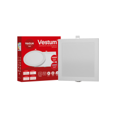 Квадратний світлодіодний врізний світильник Vestum 12W 6000K 220V  1-VS-5209