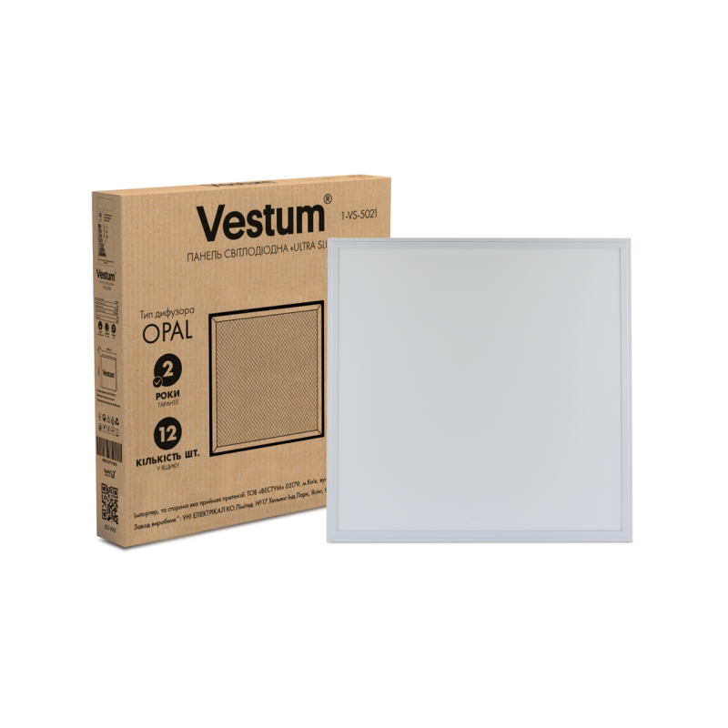 Панель свiтлодiодна LED ULTRA SLIM 50W 600x600 6500K 220V Vestum Панель свiтлодiодна LED ULTRA SLIM 50W 600x600 6500K 220V Vestum