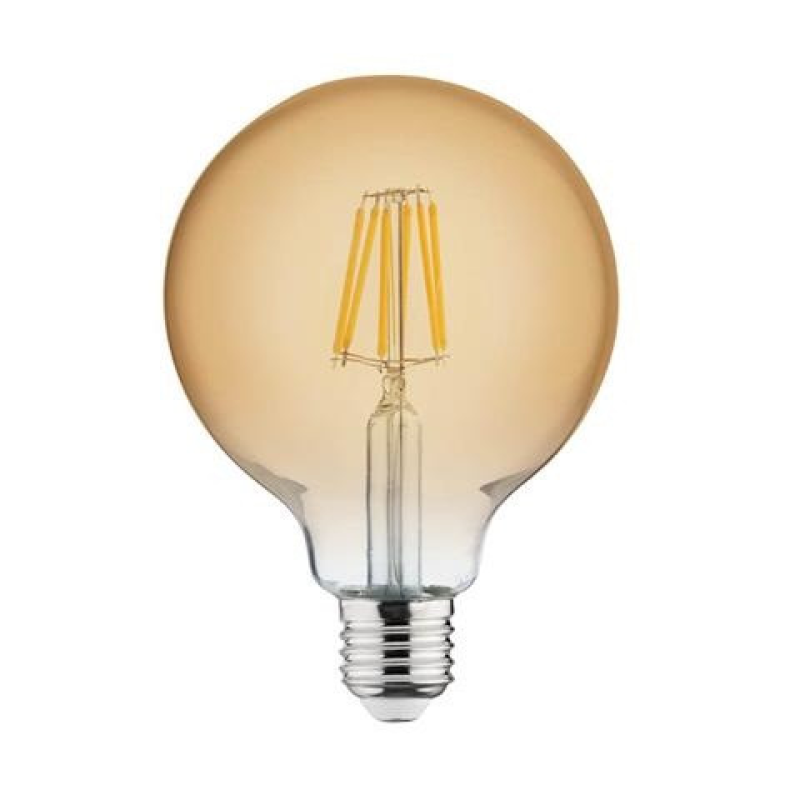 Лампа вінтажна світлодіодна “RUSTIC GLOBE-6“ 6W Filament led 2200К  E27