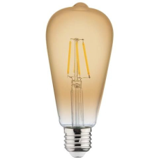 Лампа вінтажна світлодіодна “RUSTIC VINTAGE-6“ 6W Filament led 2200К  E27