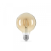 LED лампа TITANUM  Filament G95 6W E27 2200K бронза