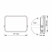 LED прожектор VIDEX F3 30W 5000K 220V Black (VLE-F3-0305B)