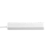 Мережевий подовжувач VIDEX ONCORD з/з 3п 3м (3x1.5мм) 2.4А 2USB+USB-C з кнопкою White