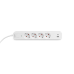 Мережевий подовжувач VIDEX ONCORD з/з 4п 3м (3x1.5мм) 3.4А USB(QC3.0) +USB-C(PD20W) з кнопкою White