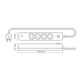 Мережевий подовжувач VIDEX ONCORD з/з 4п 3м (3x1.5мм) 3.4А USB(QC3.0) +USB-C(PD20W) з кнопкою White