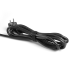 Мережевий подовжувач VIDEX ONCORD з/з 6п 3м (3x1.5мм) з кнопкою Black