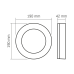 LED світильник ART IP65 круглий VIDEX 15W 5000K Black