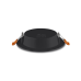 LED світильник Back вбудований круглий VIDEX 6W 5000K Black