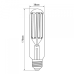 LED лампа VIDEX Filament T38F 24W E27 5000K