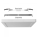 LED світильник квадратний VIDEX DL6S 18W 3000K-4000K-6500K White