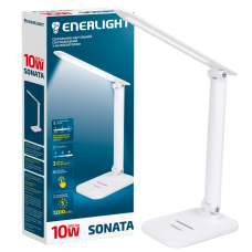 Світильник настільний світлодіодний з акумулятором ENERLIGHT SONATA 10Вт 3000-6000K Біла