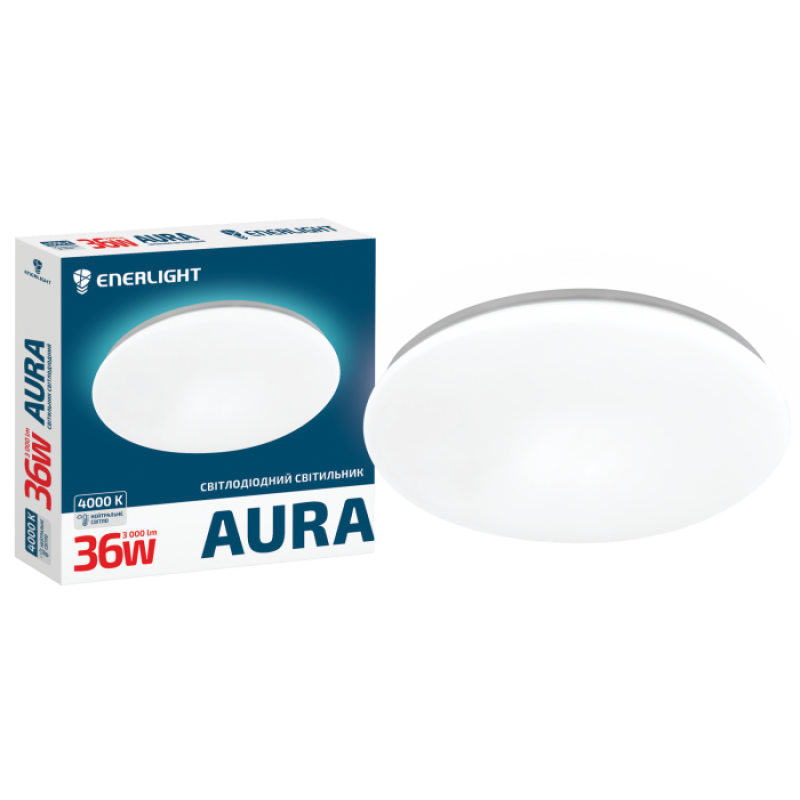 Cвітильник стельовий ENERLIGHT AURA 36Вт 4000К Cвітильник стельовий ENERLIGHT AURA 36Вт 4000К