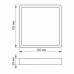LED Світильник накладний квадрат VIDEX 18W 5000K White