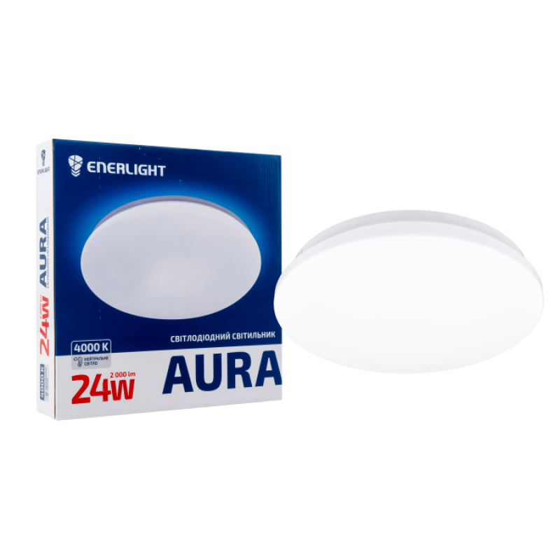 Cвітильник стельовий ENERLIGHT AURA 24Вт 4000К Cвітильник стельовий ENERLIGHT AURA 24Вт 4000К