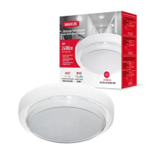 Світильник світлодіодний аварійний акумуляторний MAXUS MBH 20W 3CCT IP65 Emergency WH Circle