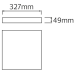 Світильник накладний квадратний  “ANDREA/S-30“ 30W IP 54 6400K  білий 016-067-0030-010