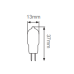 Лампа світлодіодна  “MULTI-3“ 3W G4 6400К 12V
