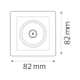 Розетка ТВ біла TINA