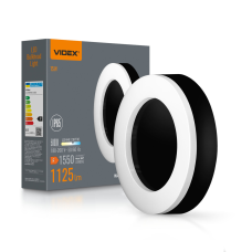 LED світильник ART IP65 круглий VIDEX 15W 5000K Black