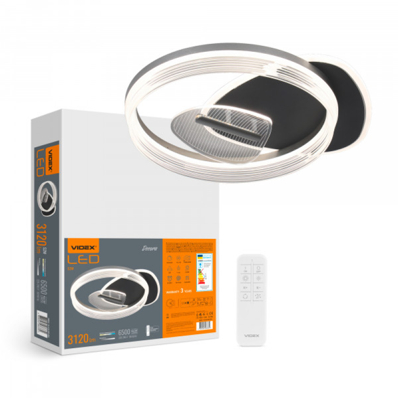 LED світильник функціональний VIDEX DECORA 52W VL-CLD-993-BSL LED світильник функціональний VIDEX DECORA 52W VL-CLD-993-BSL