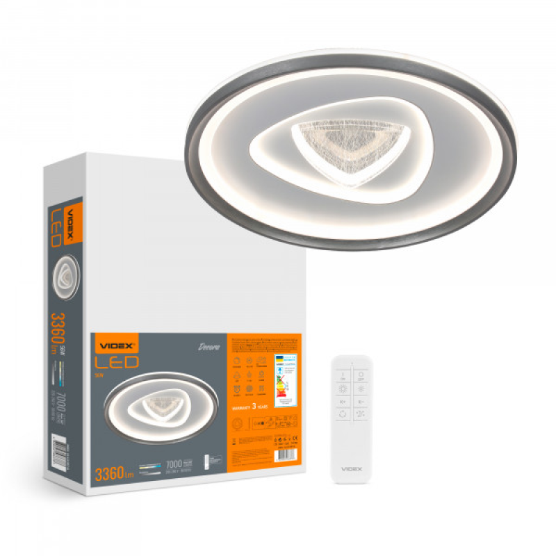 LED світильник функціональний VIDEX DECORA 56W VL-CLD-997-SL LED світильник функціональний VIDEX DECORA 56W VL-CLD-997-SL