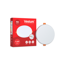 Круглий світлодіодний врізний світильник “без рамки“ Vestum 9W 4100K 1-VS-5504